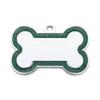 Double Side Dog Cat ID Tag Glitter Dogs Cats Name Pendant Tags Pet Collar Accessories Anti-lost Bone Tags for Small Dog Cat