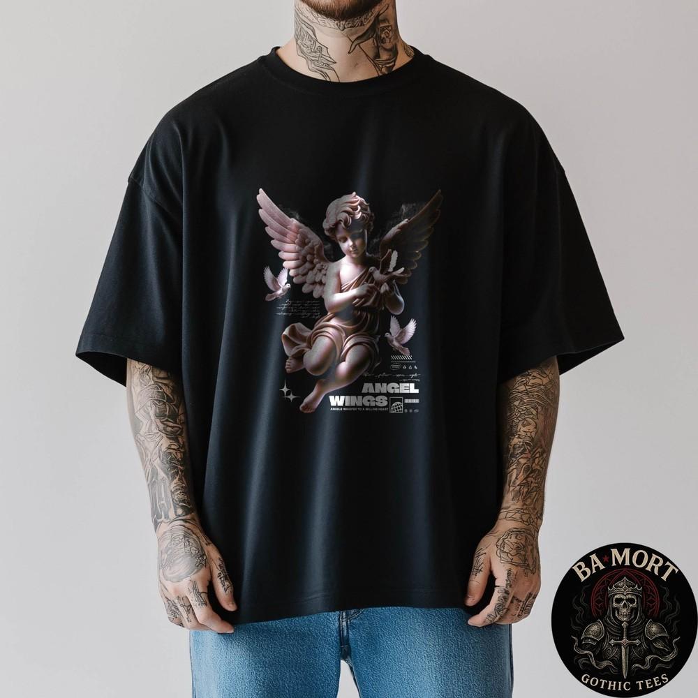 

Peace Dove Baby Angel Streetwear TShirt Unisex T-Shirt L