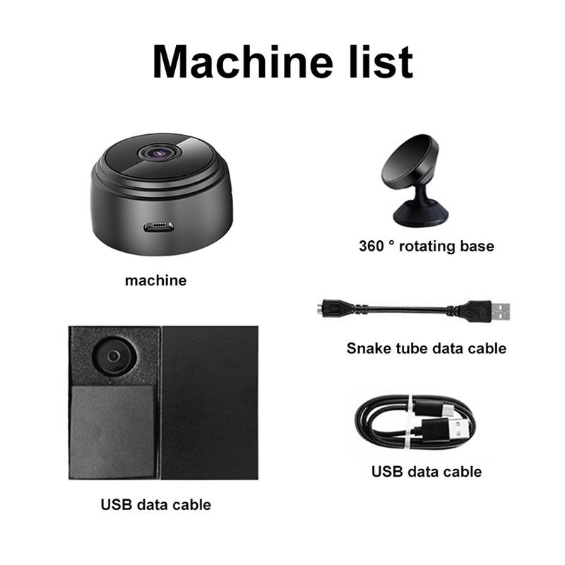 Night Vision Security Camera 1080P HD Wireless WiFi Mini Camera IP Network Monitor Camera A9