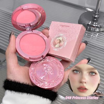 3D Embossed Matte Blush Retro Style Silky Low Saturation Long Lasting Natural Foundation Concealer