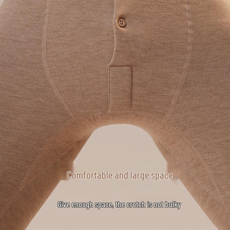 LANGSHA Herren Wolle Seide Antibakteriell Thermounterwäsche Set