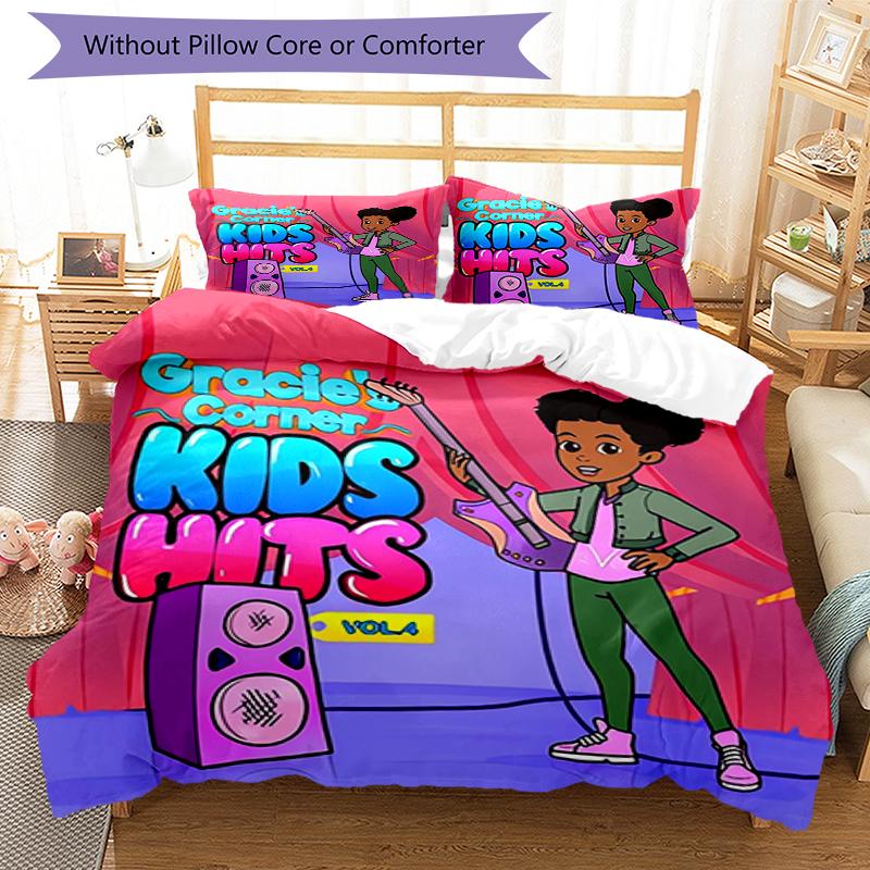 3pcs Gracie's Corner Bedding Set Duvet Cover Closure Includes 1 Duvet Cover & 2 Pillowcases, Soft and Comfortable for All Seasons.