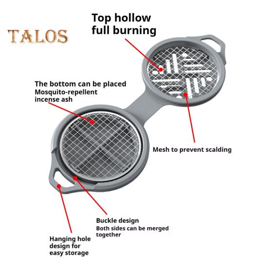 Hanging Incense Coil Holder Indoor Outdoor Pool Side Patio Deck Fishing Camping Hiking Portable Fireproof Silicone Coil Holder Incense Burner