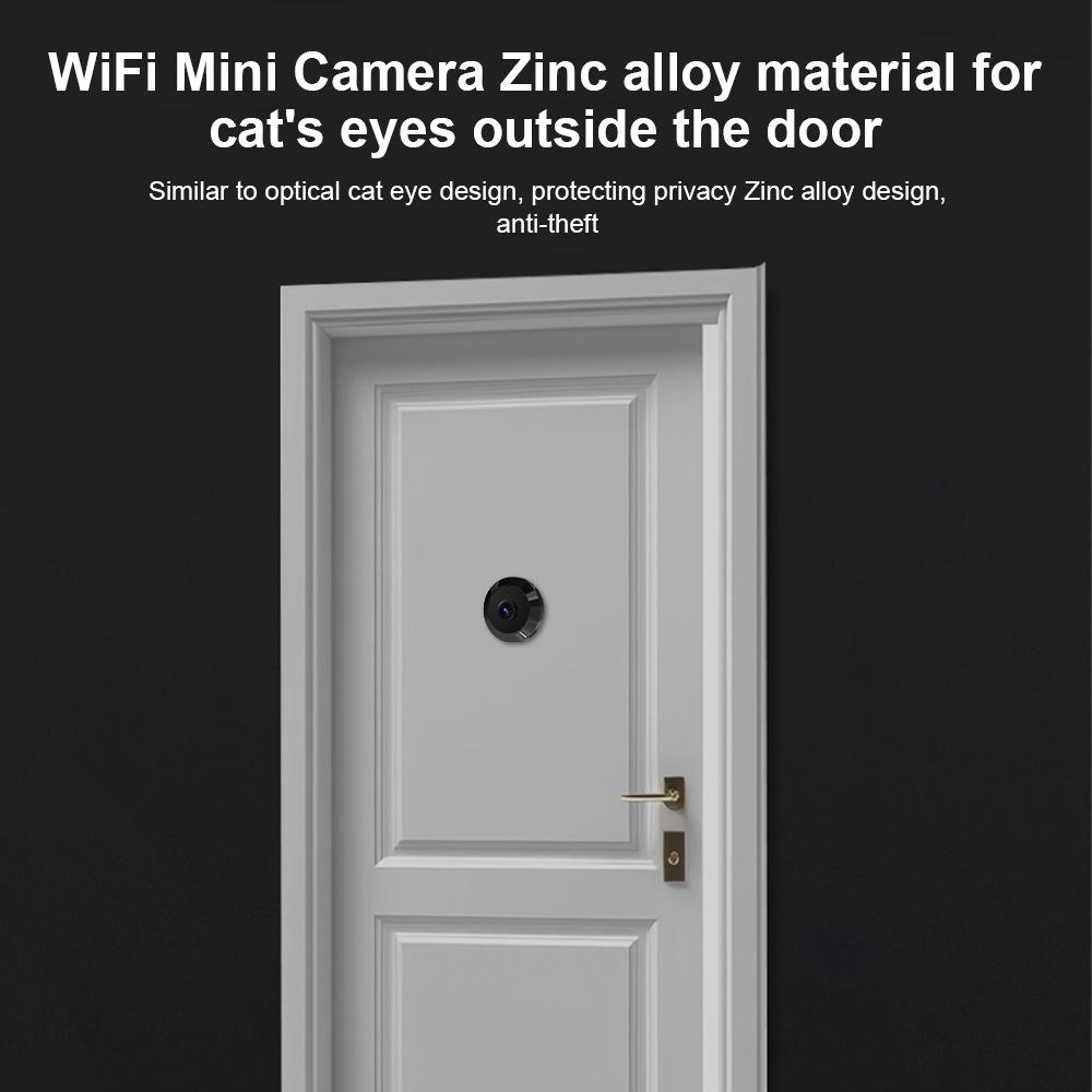 Tuya Smart WiFi Electronic Peephole Doorbell: Wireless Graffiti Camera with Remote Control.