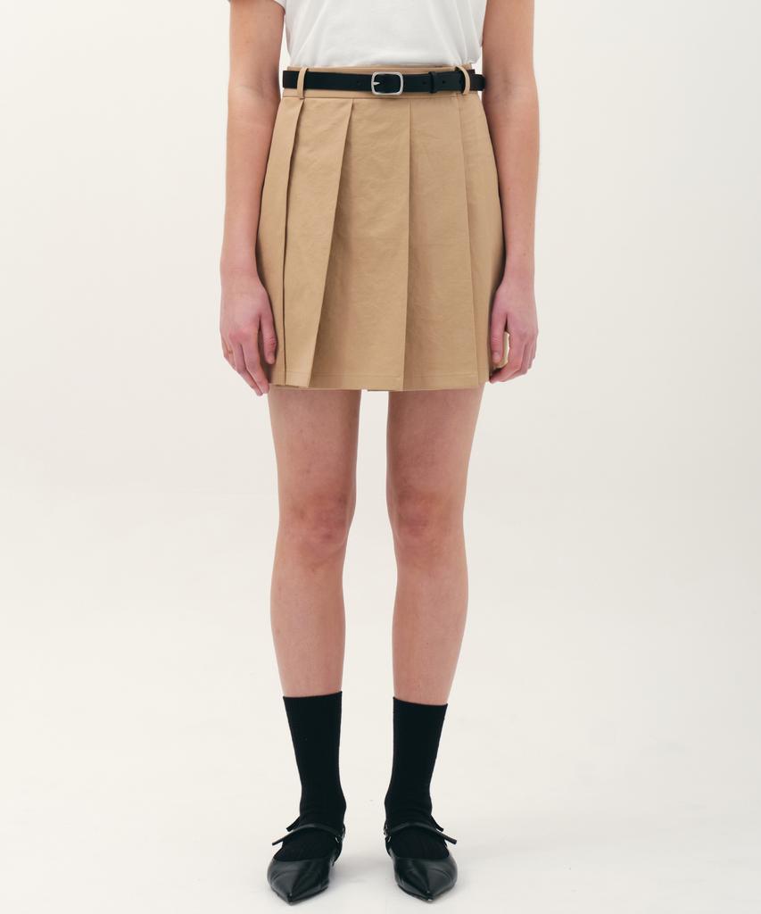 Jun By Jun K Trench Mini Skirt_Beige