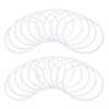 30Pcs White 6Cm Plastic Dreamcatcher Rings DIY Craft Kit for Handmade Wall Art Mandalas Home Decor Dreamcatcher Circle