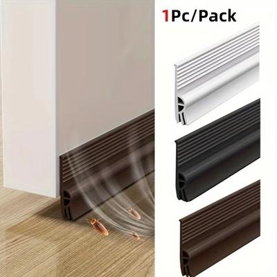28/50mm Height Door Bottom Weatherstripping Dustproof Insectproof Door Draft Stopper Self-Adhesive Triple-Thickening