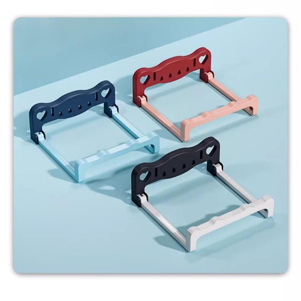 Wall-Mounted Foldable Washbasin Rack - Punch-Free Bathroom Storage Shelf