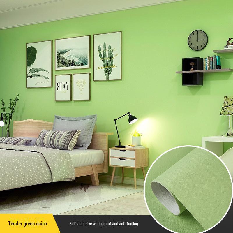 Self-Adhesive Solid Color PVC Wallpaper for Bedroom and Home Décor