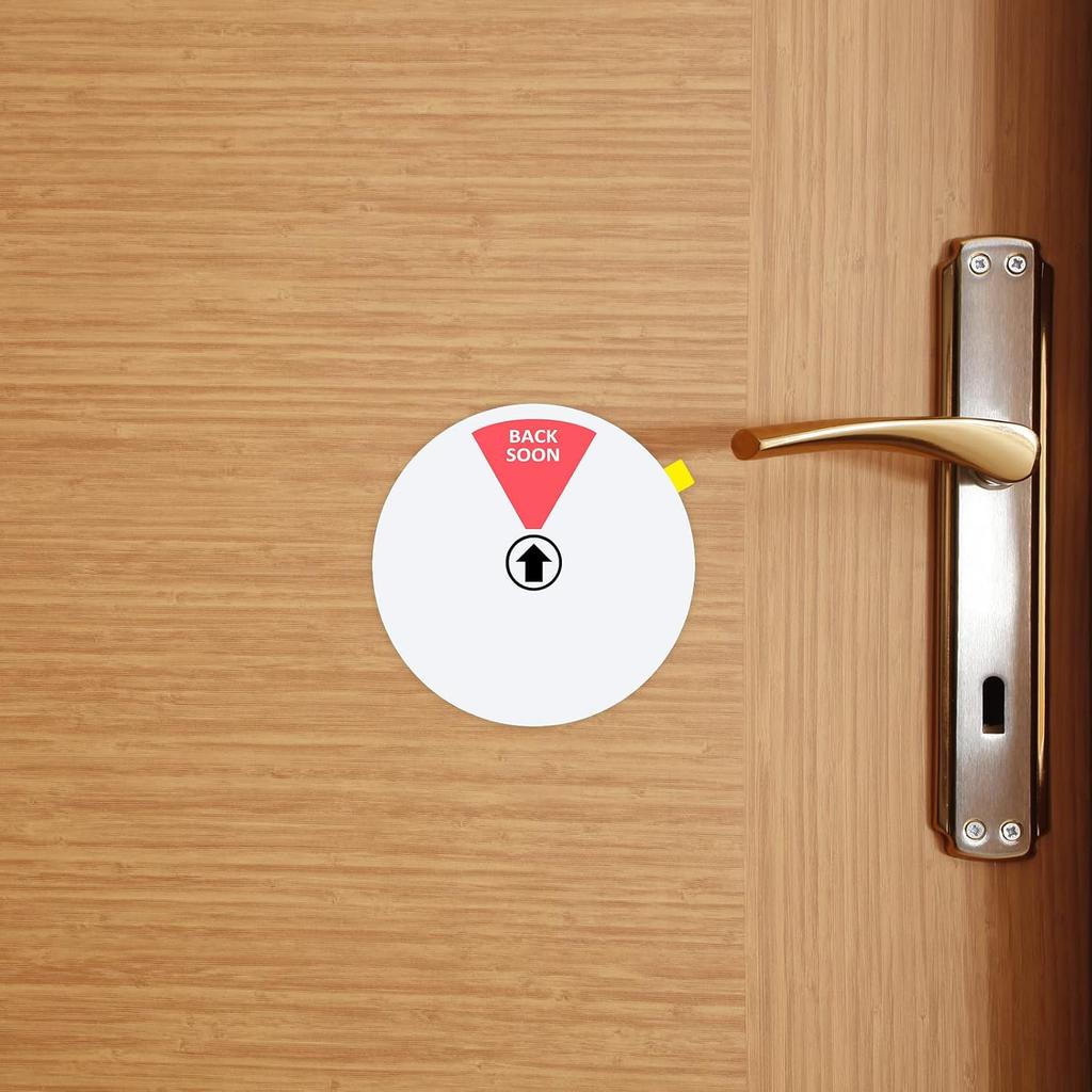 Office Door Sign,Do Not Disturb/Come in Welcome/Out of Office/in a Meeting/Back Soon/On Vacation Sign, Privacy Door Indicator That Lets Others Know