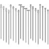 Cocktail Picks Stick 20Pcs Toothpicks Stainless Steel Reble Martini Olive for Bar Barbecue Fruit Bloody Mary Drink