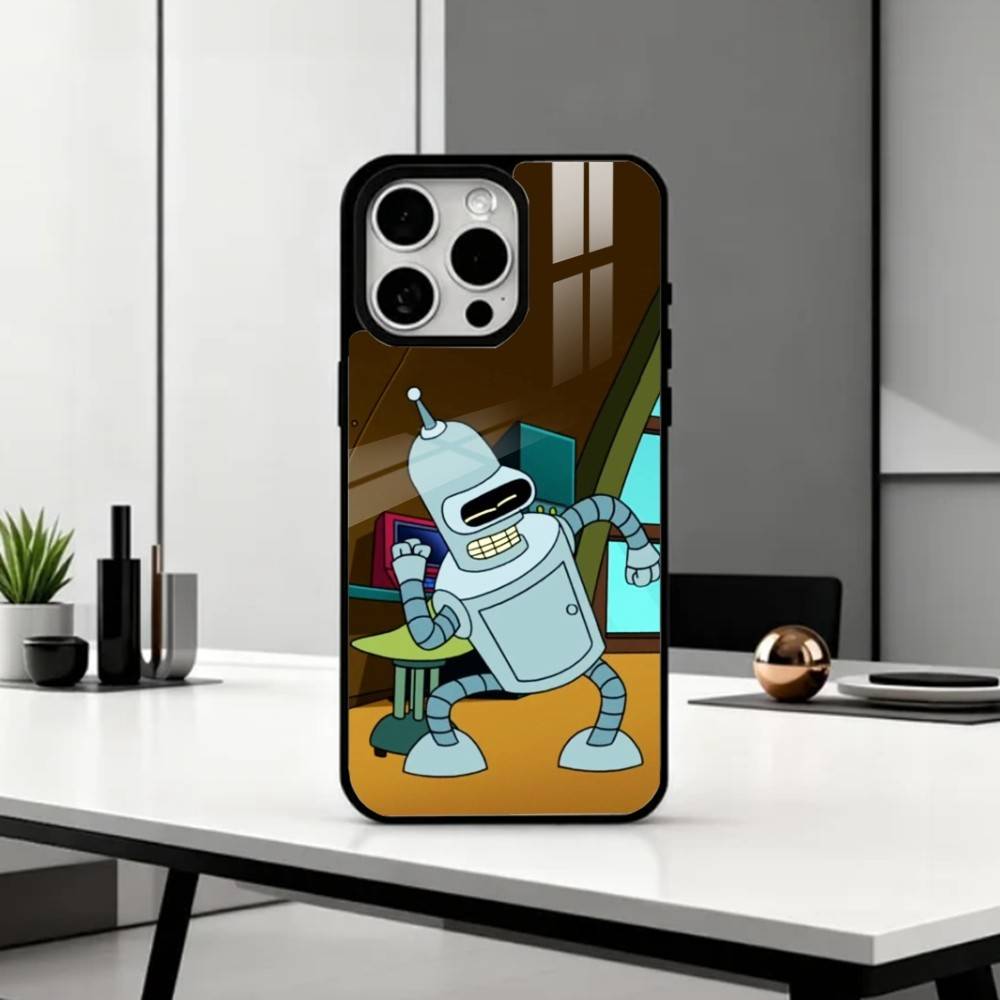 

F-Funny B-Bender F-Futurama Phone Case For iPhone17,16,15,14,13,12,11 Plus,Pro Max Magnetic For Magsafe Wireless Charging iPhone17Promax