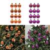 12 Pieces Halloween Hanging Ball Ornaments Easy to Use Halloween Ornaments Party Decor for Xmas Trees Haunted House Thanksgiving