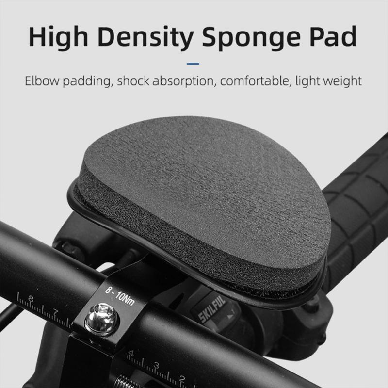 Ergonomic Designs Aluminum Alloy Bicycles Rest Handle Bar Bike Armrest Handlebar Handle Bar Accessory with Foams Padding