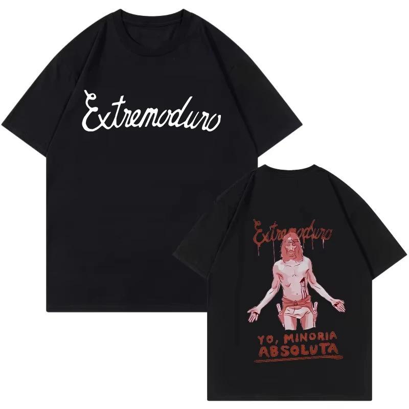 2026 Unisex Fashion Rock Band Extremoduro Print Short Sleeve T Shirt Men Women Graphic Vintage T-Shirt Y2k Hip Hop Tees Tops Clothes