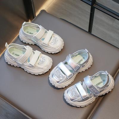 Sommer Kinder Sport Sandalen Mode Mädchen Kausalen Prinzessin Sandalen 2024 Neue Cut-outs Chunky Kinder Schule Einfarbig Sandalen