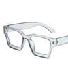 Texture Thick Edge Square Frame Decoration Street Wear Flat Mirror European And American Anti-blue Glasses