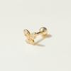 LUNNE 14k Press Butterfly Cubic Piercing (14k Gold) (Bar Thickness 1mm) S04
