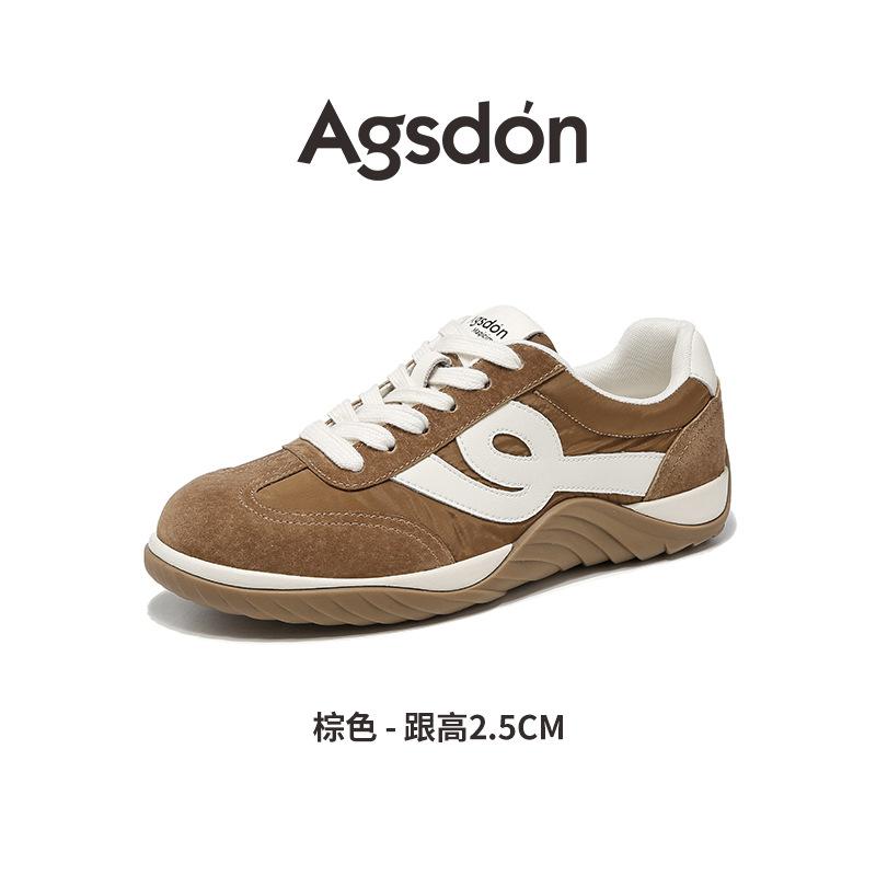 Augustus Dengde training shoes women's 2025 new autumn platform retro sports flat casual shoes ballet Forrest Gump shoes