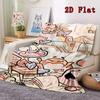The Amazing World of Gumball 2D Flat Pattern Flannel Blanket High Quality All Seasons Warmth and Comfort Perfect for Christmas Gifts.MMT0918346