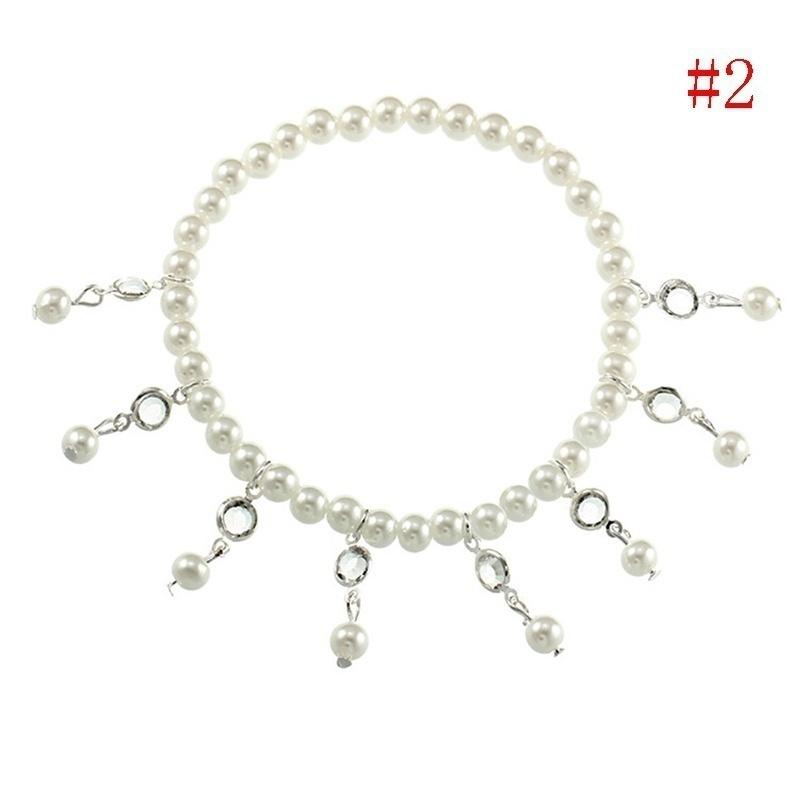 

Богемный браслет ручной работы с бахромой из бисера и кристаллов, эластичный браслет на щиколотку для женщин, сексуальный уличный стиль, пляж, подиум, украшения для ног серебряный