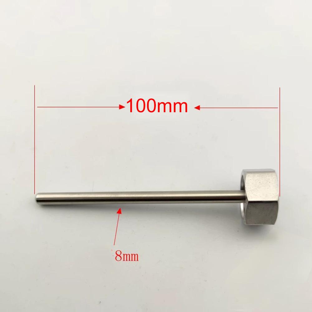 100mm 300mm Thermowell 304 Stainless Steel Temperature Sensor Protection Tube 8mm OD Waterproof Immersion- Sleeve Repair Parts