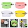 Detachable Bird Feeding Dish Cup,Bird Cage Water Bowl,Parrot Food Bowl with Clamps Holders Birdcages Coops Water Feeders