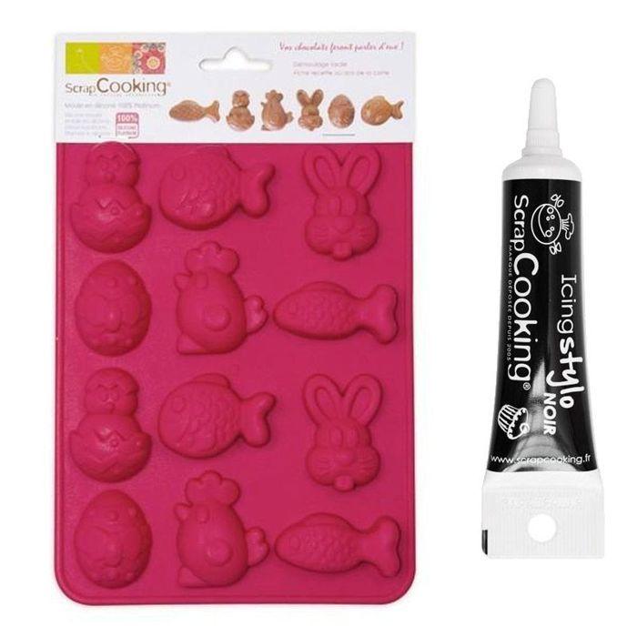 Easter Chocolate Mold + Black Icing Pen