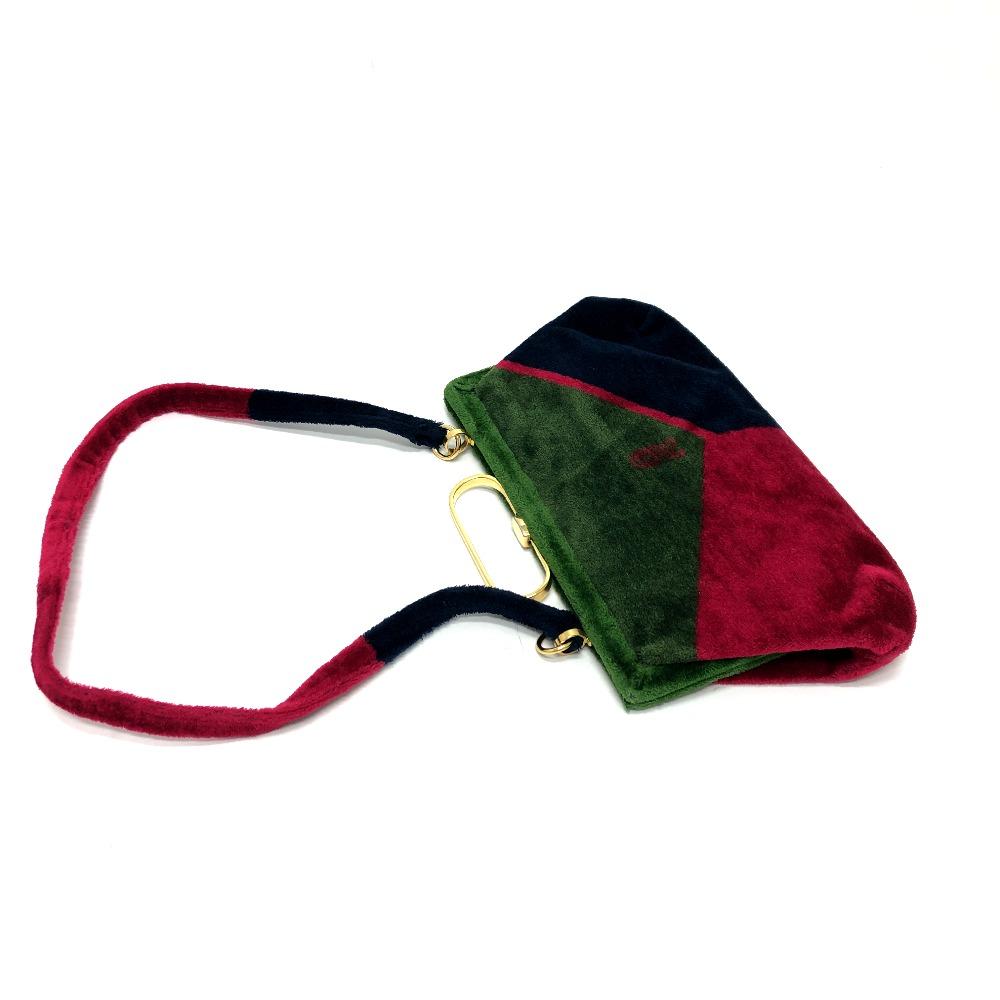 Roberta di Camerino Kisslock handbag Hand Bag Velor Multicolore/GoldHardware