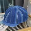 Berretto di jeans uomo e donna retrò vecchio denim ottagonale cappello versatile viso piccolo cappello forward moda