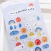 Korean Import BONITO Kawaii Cloud Sun Rain Weather Stickers PVC Scrapbooking Diy Journal Stationery Sticker Gift