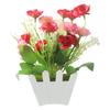 Artificial Flowers Home Decor Simulations Plant Plastic Fake Flowers Potted Home Living Room /Ornaments Rose Fence Flower Sets