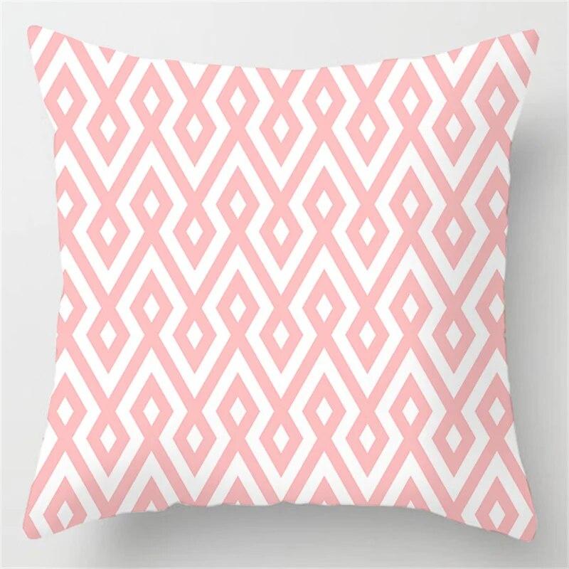 Pink Feather Pillowcase Decorative Bed  Car Sofa Cushion Cover Home Fashion Cute
