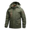 Giacca Tattica Invernale da Uomo Taglie Forti in Stile Militare con Fodera in Velluto