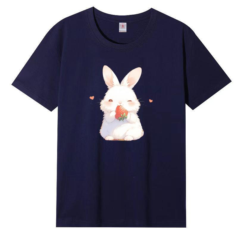 Summer New Short-sleeved T-shirt Female Cotton Loose Korean Cartoon Printing Half-sleeved Blouse
