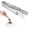 Clip per bustina da tè Acciaio inossidabile Ispessito Pinza per limone Clip per ghiaccio zucchero barbecue Gadget da cucina per la casa Pinza per teiera Spremiagrumi Clip per alimenti