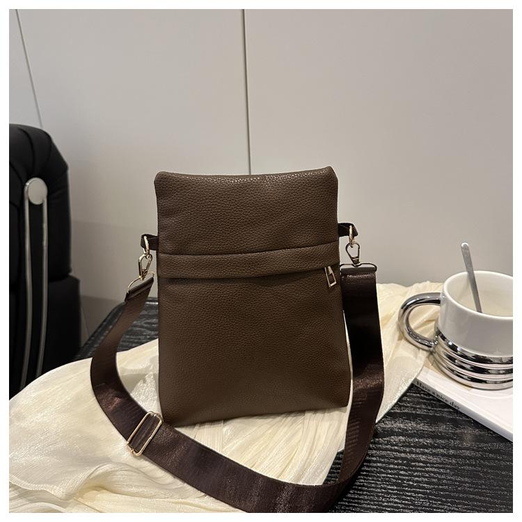 New PU Soft Leather Crossbody Bag Women Simple Fashi Solid Color Shoulder Bag Comfortable and Versatile Texture Commuting Bag