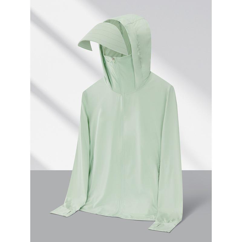 UPF 50+ Eisseide Sonnenschutz-Hoodie - UV-Schutz Radjacke für Männer & Frauen
