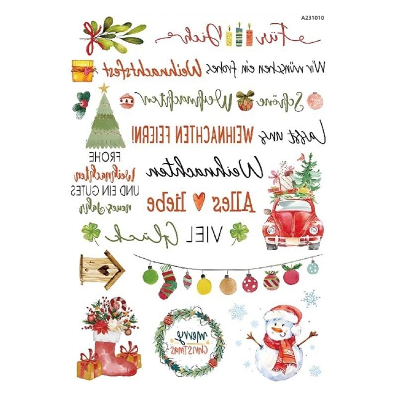 

Christmas Candle Stickers Decals for Party Supplies Self-adhesive Kids Body Face