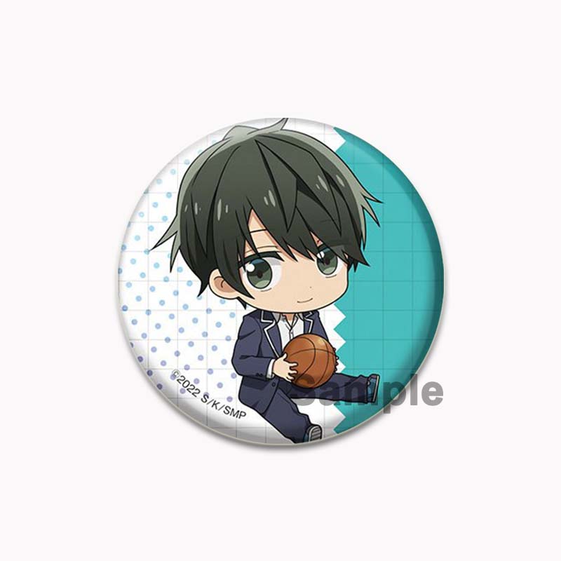 32/44/58mm Round Anime SASAKI and MIYANO Enamel Pins Handmade Brooch Cartoon Cosplay Badge On Backpack Jewelry Accessories Gifts