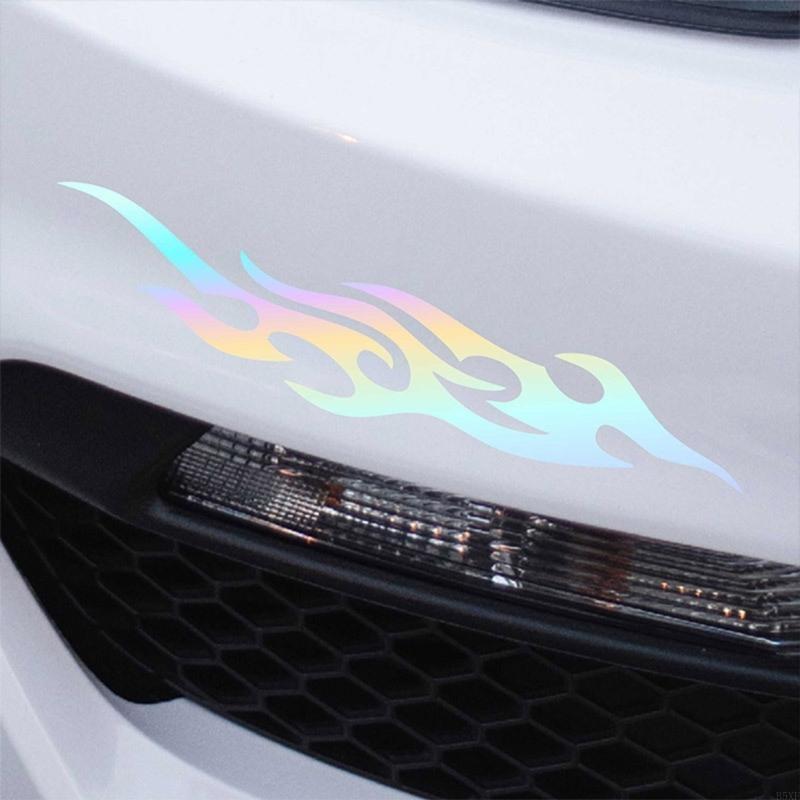 2025 New High Visibility Flame Reflective Car Scratch Cover Stickers Decals Easy to Apply