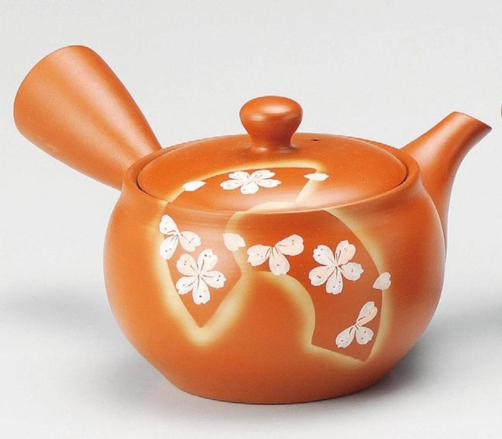 Premium Green Tea Pot with Made in Japan J-kitchens Tokoname-yaki Strainer, 370cc,