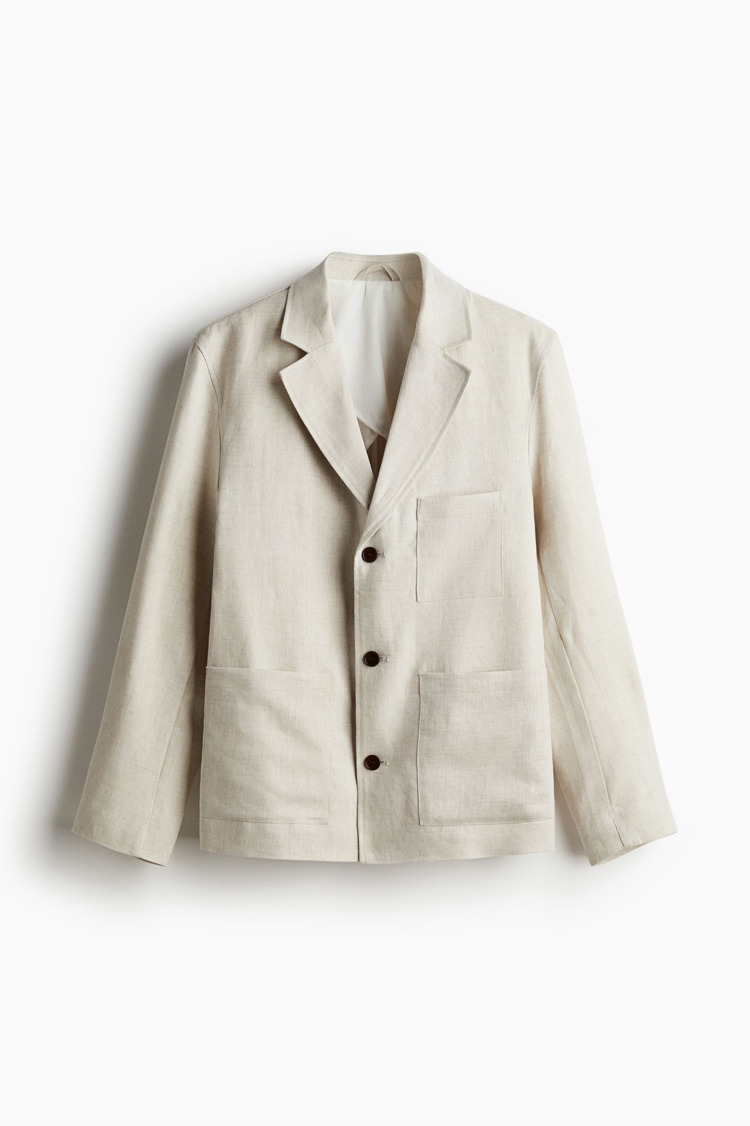 

Льняной жакет Slim Fit Unconstructed