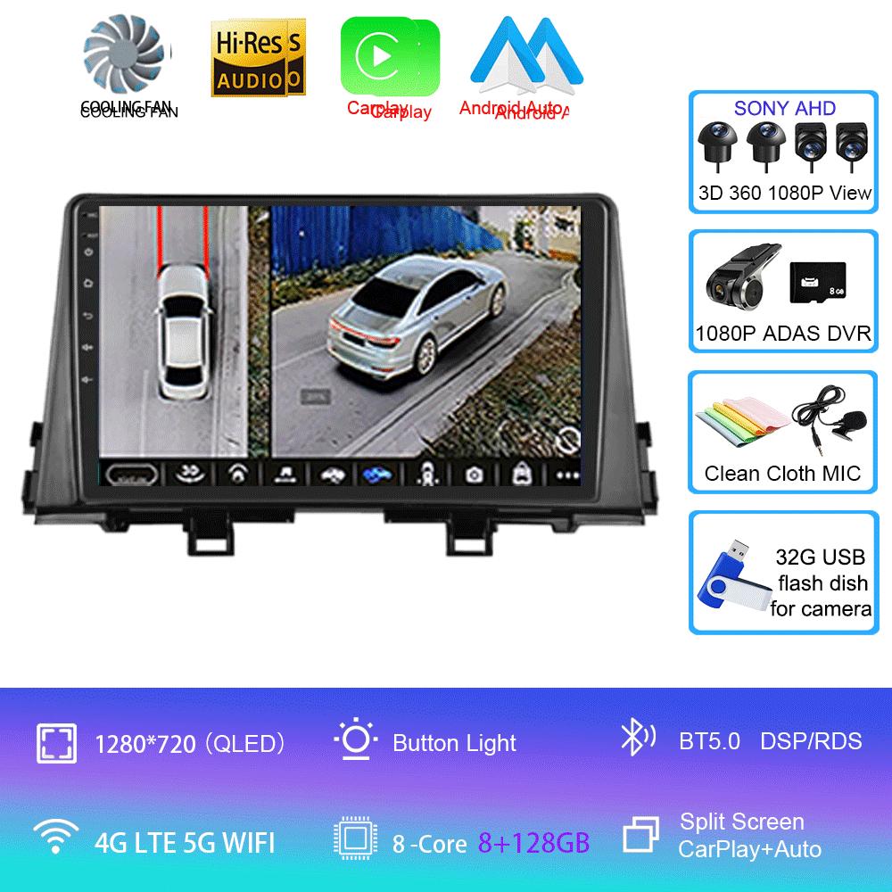Android 14 For KIA PICANTO Morning K 2016 -2019 Car Radio Autoradio Multimedia Player Navigation Stereo Wireless Carplay WIFI+4G