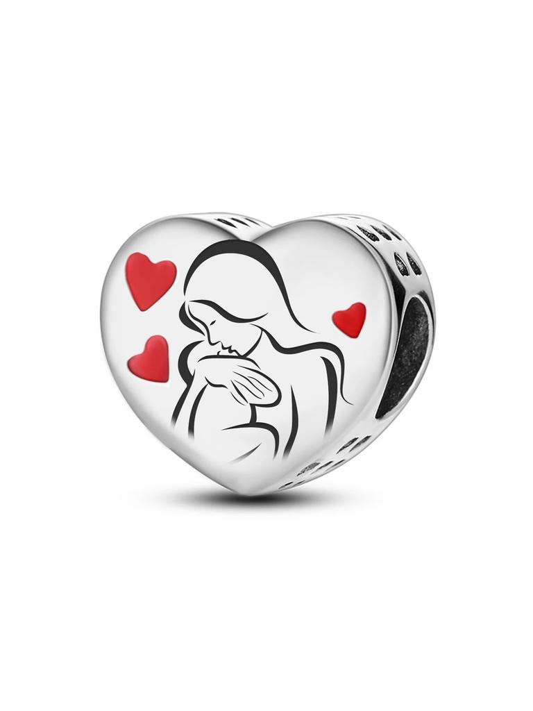 Silve Elephant Flowers Mushroom Family Charms Bead Diy Bracelet Bangle Making Gift Of High Quality Fine Jewelry
