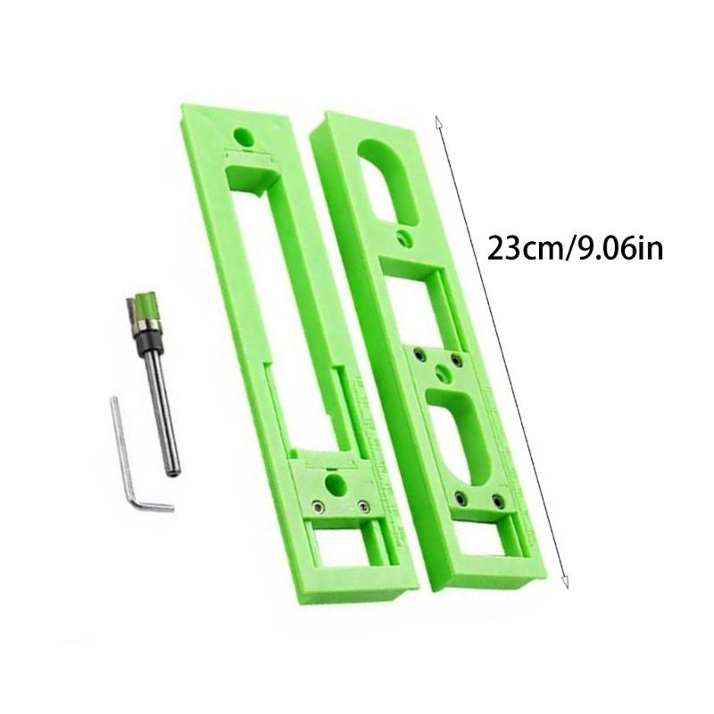 Light Weight Plastic Carpenter Slotting Template Precisions Slotting Tool for Installing Concealed 3D Hinge Enduring