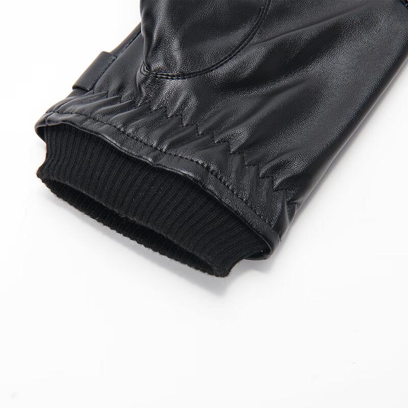 GLO-STORY PU Leather Touchscreen Winter Gloves