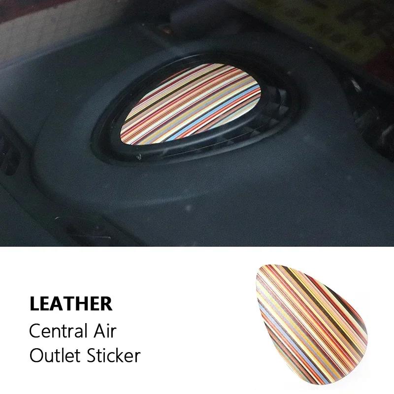 Zentraler Luftauslass Leder Spezielle Abdeckung Aufkleber Für Mini cooper one Für F54 F55 F56 Für Clubman Hardtop Hatchback ybln9