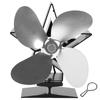 4 Blade Thermal Ht Powered Wood Stove Fan Fireplace Accessory for Ht Distribution