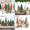 Decorate Your Home With Mini Pine Frosted Sisal Trees Christmas Ornaments